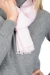 Cashmere & Seta cashmere donna scialli scarva rosa pallido 170x25cm